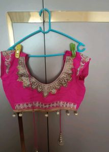 Girlish Peach And Magenta Lehnga