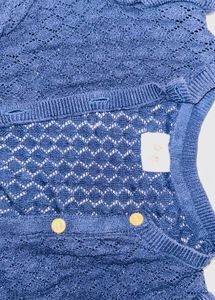 Navy Blue Knitted Cardigan