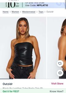 leather tube top