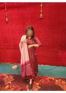 Elegant Maroon Kurta Set with Dupatta