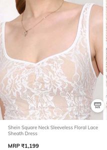 White Lace Sheath Dress
