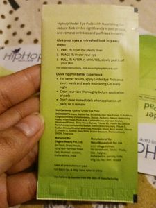Under Eye Pads,wuth Nourshing Gel