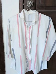 Striped Button-Down Shirt
