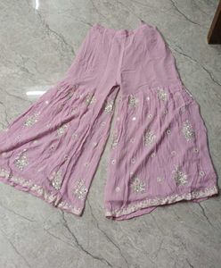 Elegant Lavender Embroidered Kurta Set
