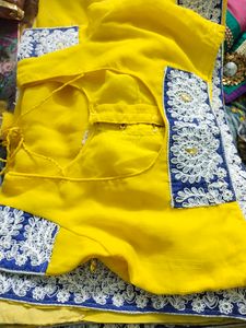 Yellow Saree For Haldi Function And Other