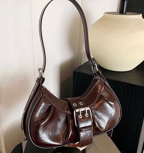 Chic Brown PU Leather shoulder Bag