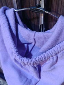 Purple Fleece Winter Anime Hoodie