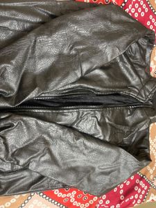 unisex  Black Faux Leather Jacket