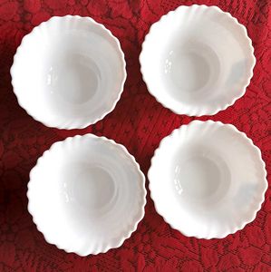 Set of 4 Larah By Borosil Opal Glass Bowls