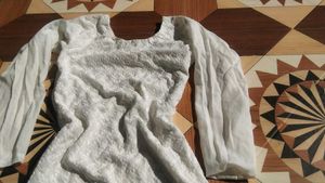Elegant White Chikankari Kurta