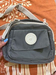 Gray Crossbody Bag