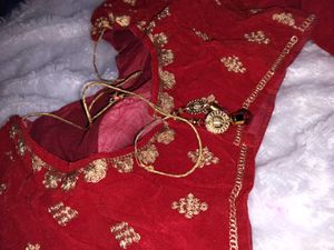 beautiful velvet lehnga with stitched blouse a