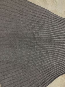Women's Ribbed Knit A-Line Midi/Maxi Skirt.