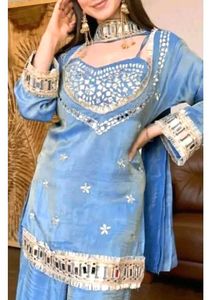 Mirror work Kurti♥️