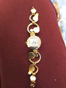 Elegant Gold Tone Rhinestone Watch