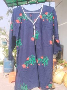 Floral Print Cotton Kurta