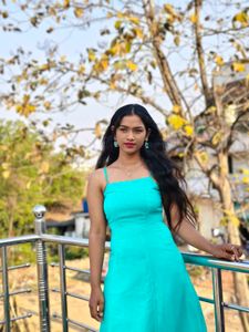 Elegant Teal Off-Shoulder Gown