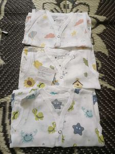 Cute Baby pure muslinClothes Set