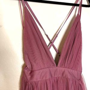 Elegant Tulle Halter Neck Maxi Dress Barbie birthd