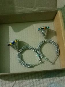 Boho Jhumka Hoop Earrings