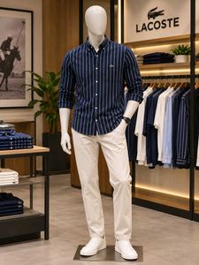 Lacoste Men's Striped Button-Down Shirt