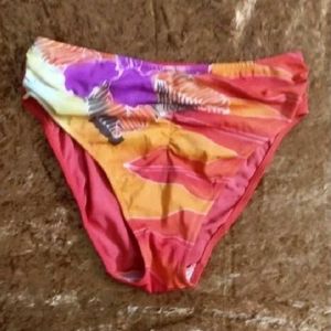 Vibrant Floral Print Bikini Bottoms