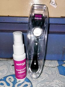 Derma Roller Micro Needle &amp; Sotrue Sanitizer