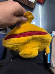 Cute Yellow Plush Backpack