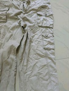 Women's Beige Cargo Pants