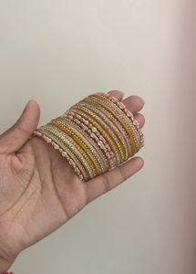 Elegant New Beaded Bangles Set