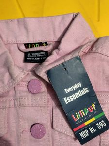 Pink Denim Short Jacket