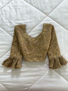 Embellished antique Golden Blouse