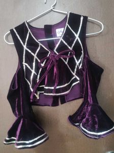 Velvet Party Crop Top high quality v