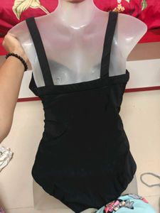 Classic Black Ruched One-Piece padded
