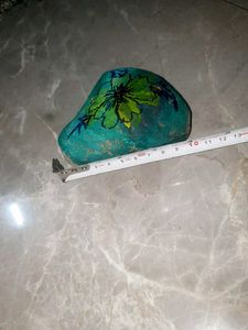 Hand-Painted Floral Art Stone
