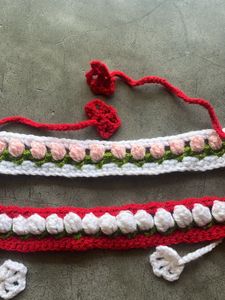 Handmade Crochet Headbands - Floral Detail