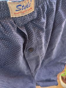 Men's Blue Polka Dot Boxers