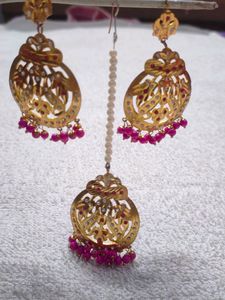 Baby Pink Tikka Set