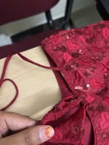 Embroidered Silk Blouse
