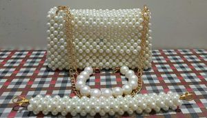 Stunning Pearl Beaded Handbag( Free delivery)