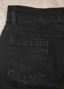 Black Denim Skirt