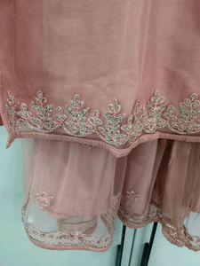 onion pink heavy garara suit