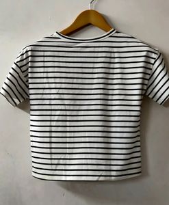 GRAB B/W PATCHWORK TOP