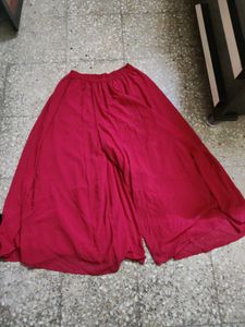 crop top with plazzo