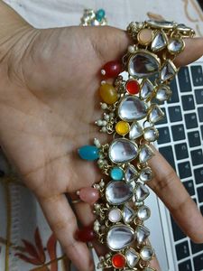 Exquisite look of  Kundan &amp; Pearl Necklace Set