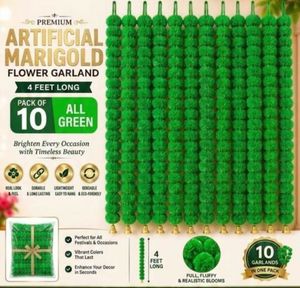 artificial fluffy marigold garland