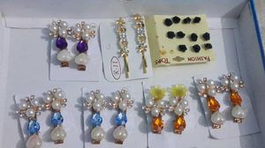 Pearl & Gem Hair Clips & Studs Set and