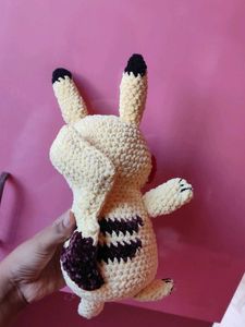 Crocheted Pikachu Plushie