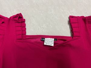Pink Ruffle Sleeve Top