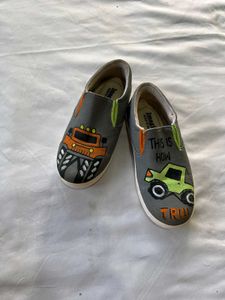 Kids Monster Truck Slip-On Shoes